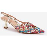 Boto Pumps With Pointed Toe And Open Heel Multicolor Umirana | Shoptok.si