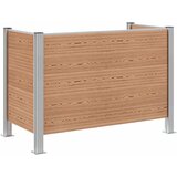  Ograda za kante za smeće Smeđa 161 x 85 x 115 cm Aluminij i WPC | shoptok.hr