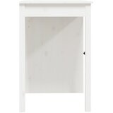 vidaXL Pisalna miza bela 100x50x75 cm trdna borovina | Shoptok.si