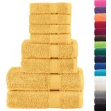  8-dijelni vrhunski set ručnika SOLUND zlatni 600 gsm | shoptok.hr
