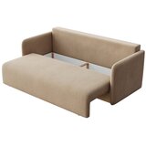 Rodier Svetlo rjava žametna raztegljiva sedežna garnitura 220 cm Chaum – | Shoptok.si
