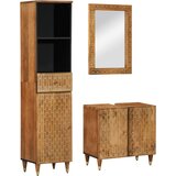 vidaXL Kopalniška garnitura 3-delna trden mangov les | Shoptok.si