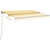  Avtomatska tenda LED + senzor 350x250 cm rumena/bela, (20728596) | Shoptok.si