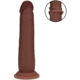 REALROCK realistični dildo s dvostrukom gustoćom (smeđi) - 18,5 cm Cijene