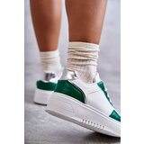 Boto Women's Low Sport Shoes On The Platform White and Green Kyllie | Shoptok.si