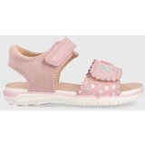 Geox Dječje kožne sandale boja: ružičasta | shoptok.hr