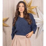 Gemre Soft dark blue sweater with long sleeves | Shoptok.si
