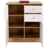 Mömax komoda 4-you new, bela, barva hrasta | Shoptok.si