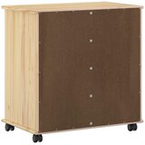  Mobilni ormar Smeđa 63,5 x 39 x 65,5 cm Čvrsto borovo drvo | shoptok.hr
