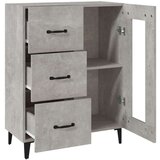 Komoda betonsko siva 69,5x34x90 cm inženirski les, (20654541) | Shoptok.si