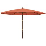  Vrtni suncobran s drvenim stupom terakota 400x273 cm | Eponuda.ba
