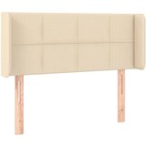 Maison Chic Vzglavna omarica - Nočna omarica - Posteljna omarica z ušesi krem 93x16x78/88 cm blago, (21709957) | Shoptok.si