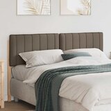  Tapecirani uzglavlje Smeđa i taupe 150 cm Čvrsto borovo drvo | shoptok.hr