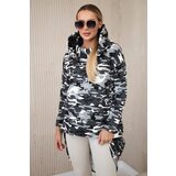 Kesi Long back hoodie camo gray+black | shoptok.hr