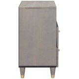  Noćni ormar s ladicama Siva 50 x 33 x 62 cm Čvrsto drvo manga | Eponuda.com