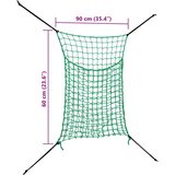  Mreže za sijeno 2 kom pravokutne zelene 90 x 60 cm PP | shoptok.hr