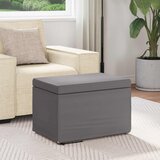  Stolica Siva 61 x 41 x 40 cm Umjetna Koža i Fino Radeći Drvo | shoptok.hr