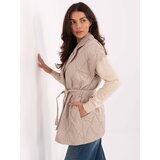 RUE PARIS Vest-IT-KZ-FL9603.87-beige | Shoptok.si