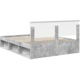  Krevetna konstrukcija s uzglavljem Betonska siva 150 x 200 cm | shoptok.hr