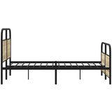 vidaXL Okvir kreveta bez madraca boja hrasta sonome 120x200 cm drveni | shoptok.hr