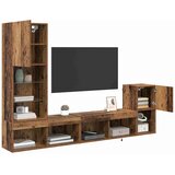 TV zidne jedinice S LED lampica Staro drvo Konstruirano drvo | Eponuda.com