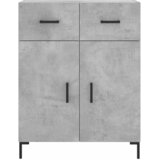  Visoka komoda siva betona 69,5x34x180 cm od konstruiranog drva Slike