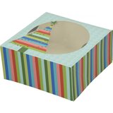 Darilna škatla za piškote karton 16x16x7,6cm PROMOCIJA Cene