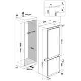 Whirlpool Kombinirani hladnjak ugradbeni WHC20D031B1 | shoptok.hr