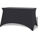 vidaXL Raztegljiva Prevleka za Mizo 2 kosa 120x60,5x74 cm Antracitna Cene