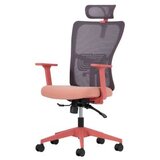 Hanah home Set 2 kancelarijske stolice Lumbar 126 Salmon | ePonuda.com