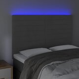  LED uzglavlje tamnosivo 144x5x118/128 cm baršunasto | Eponuda.com