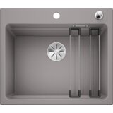 Blanco sudoper ETAGON 6 InFino SILGRANIT SIVI KAMEN, pribor inox nosači, s dalj. upr. | shoptok.hr