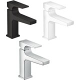 Hansgrohe Metropol 100 Matt Black Air Power EcoSmart baterija (slavina) za umivaonik sa odlivnim ventilom sifona push-open metalnim 32500670 | ePonuda.com