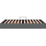  Otomanski krevet s pohranom Tamno siva 140 x 190 cm tkanina | shoptok.hr