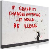  Slika - Quotes Graffiti (1 Part) Wide 120x80 Cijene