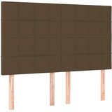  Krevet box spring s madracem LED tamnosmeđi 140x190 cm tkanina | shoptok.hr