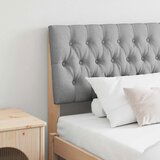 vidaXL Tapecirani uzglavlje Svijetlo siva 180 cm Čvrsto borovo drvo | shoptok.hr