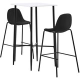 3-dijelni barski set od tkanine crni | shoptok.hr