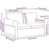 SOFA Plava 215 x 82 x 80 cm Metal | shoptok.hr