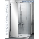 Copen Tuš kabina C-02-5100M/5090 Titan srebrni ram 100x90x195cm providno staklo sa ogledalom 8mm | ePonuda.com