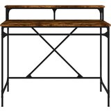  Radni stol boja dimljenog hrasta 100x50x90 cm drvo i željezo | Eponuda.ba