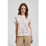 Moodo Women's T-shirt with pattern - beige | Eponuda.ba