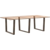  Noge za blagovaonski stol V-oblik 3 kom Prirodni čelik 100 x (72-73,3) cm Čelik | shoptok.hr