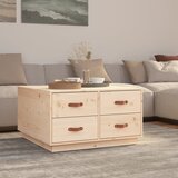 vidaXL Klubska mizica 80x80x45 cm trdna borovina Cene
