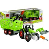 Traktor za sestavljanje z odprto prikolico 43 cm | Shoptok.si