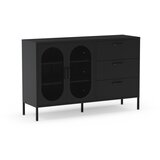 Marckeric Črna komoda 140x90 cm Diora – | Shoptok.si