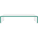  Stalak za TV /Monitor Prozirno Staklo 60x25x11 cm | shoptok.hr