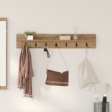 vidaXL Nadwyčajna obešalnik za plašče artisan hrast 100 x 10.5 x 18 cm | Shoptok.si