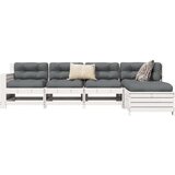  5-dijelni set vrtnih sofa bijeli od masivne borovine Cijene