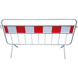  Zaporna ograja, dolžina 2500 mm, Ø cevi 32 mm, rdeče / bele barve | Shoptok.si